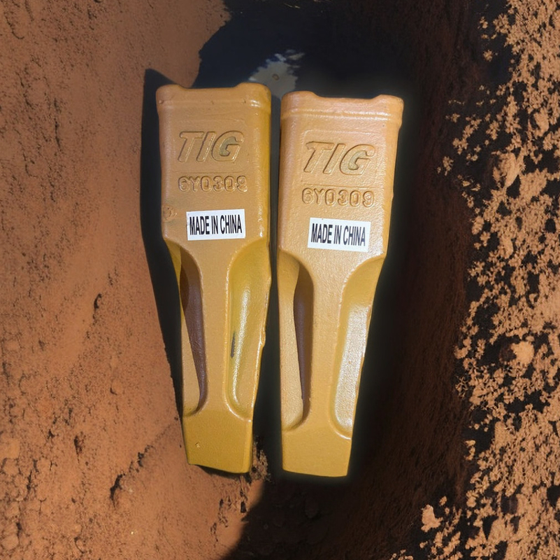 Les astuces de seau de ripper de  Excavator Bucket Teeth 6Y0359 6Y0309 d'usine de marque de CHAT portent des pièces